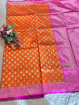 Pink Orange Sari