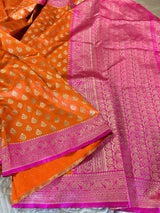 Pink Orange Sari