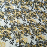 Floral Printed Satin Georgette fabric