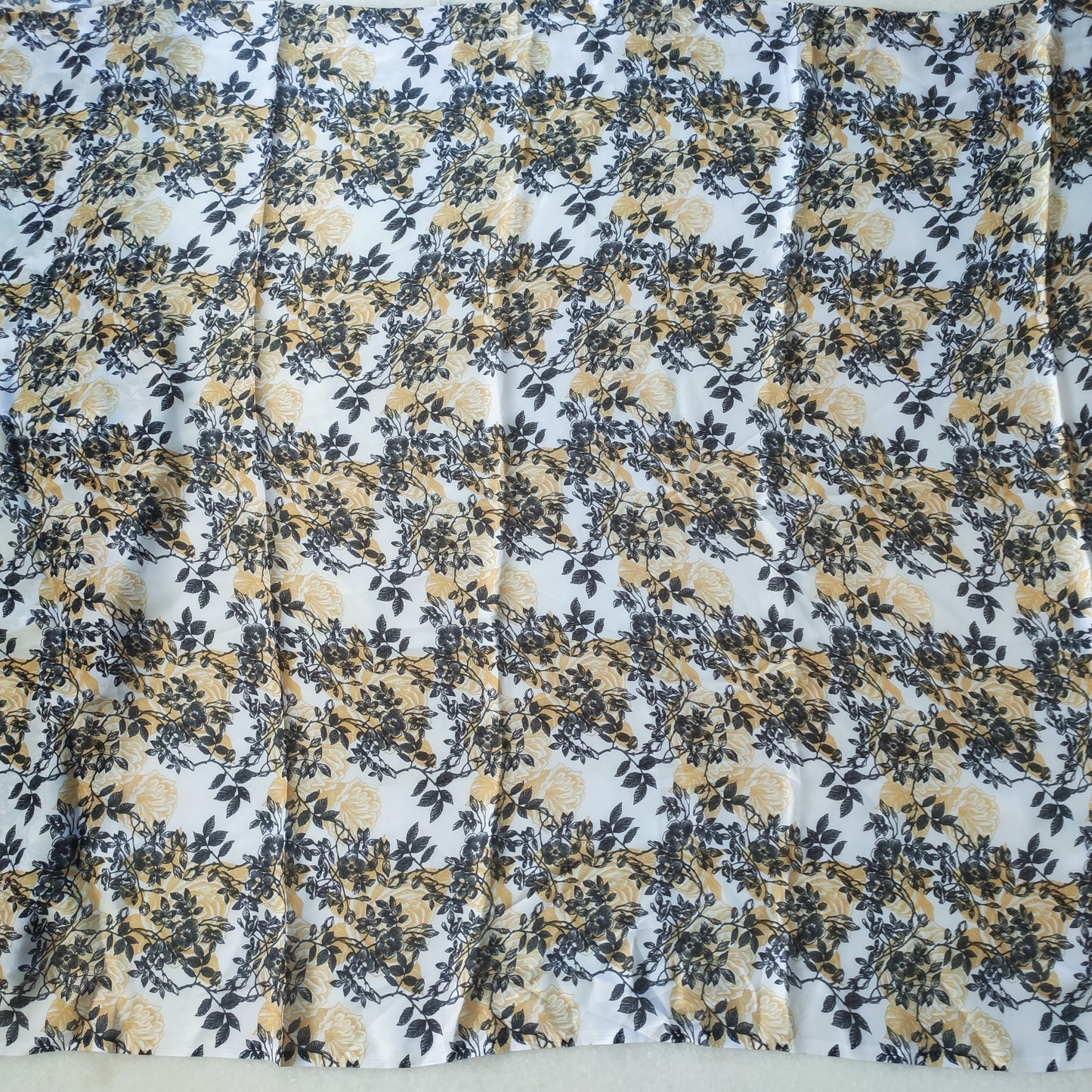 Floral Printed Satin Georgette fabric