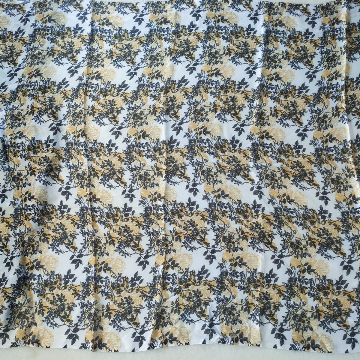 Floral Printed Satin Georgette fabric