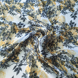 Floral Printed Satin Georgette fabric