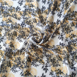 Floral Printed Satin Georgette fabric