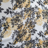 Floral Printed Satin Georgette fabric