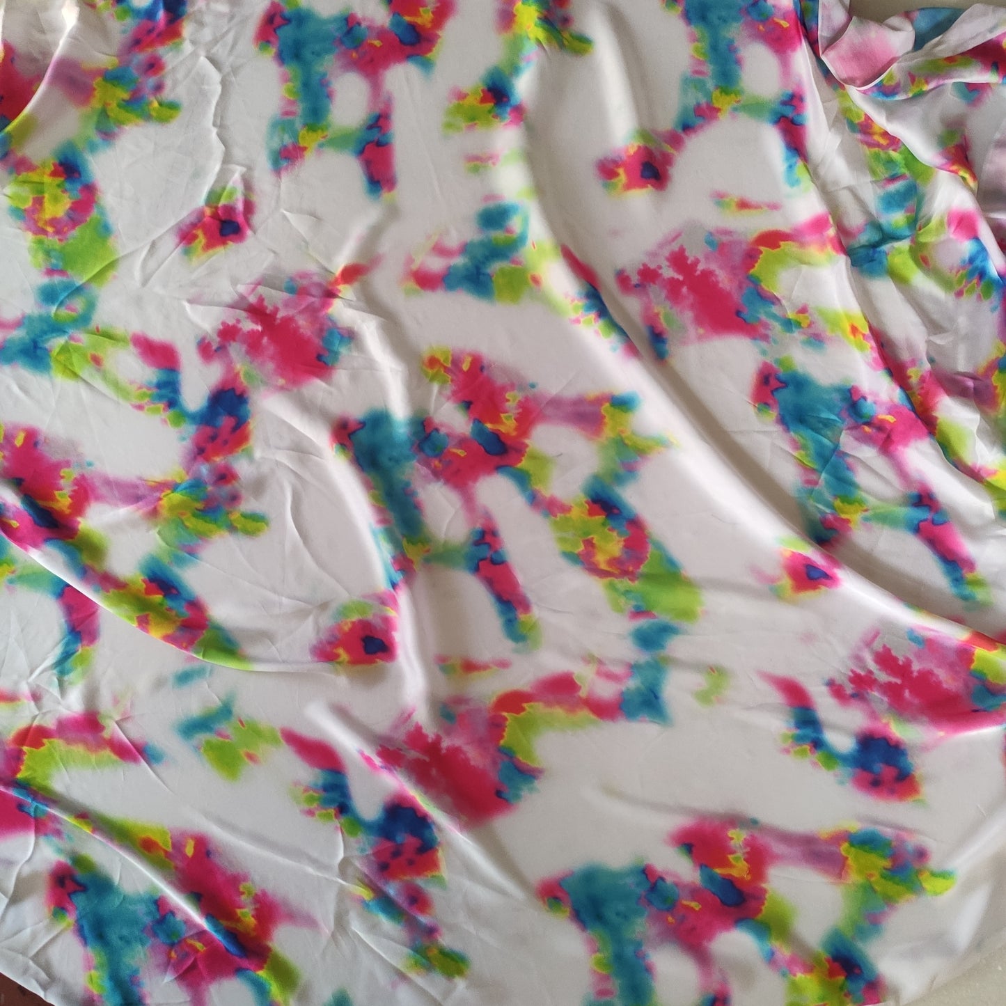 Printed Satin Georgette fabric