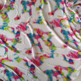 Printed Satin Georgette fabric