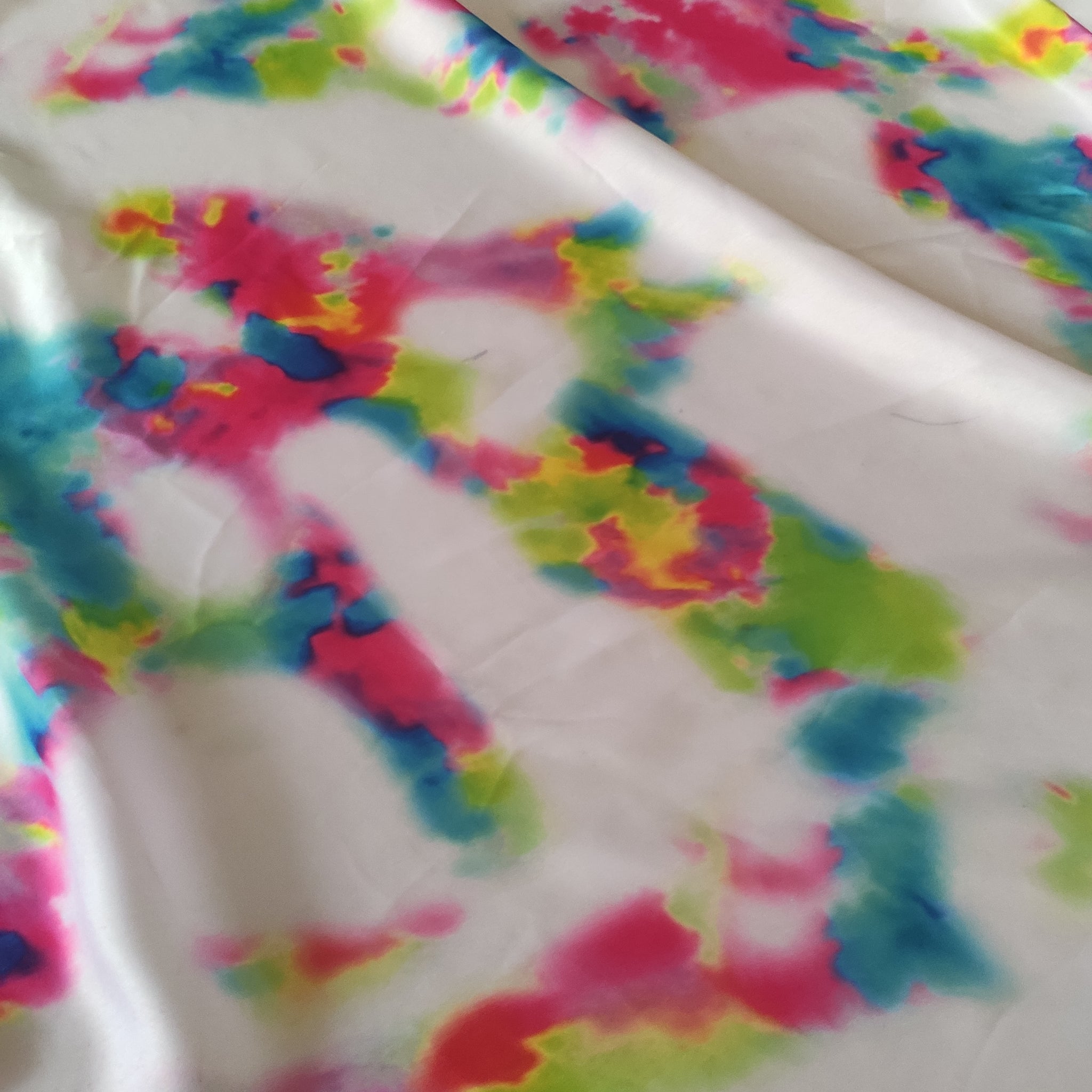 Printed Satin Georgette fabric