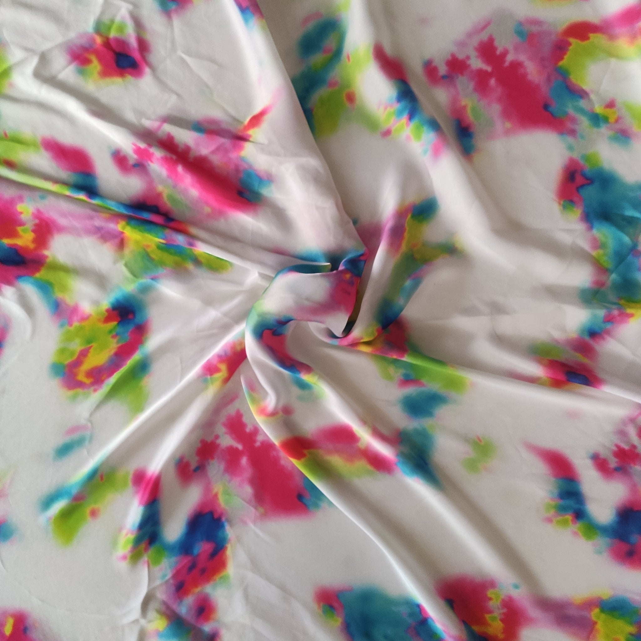 Printed Satin Georgette fabric
