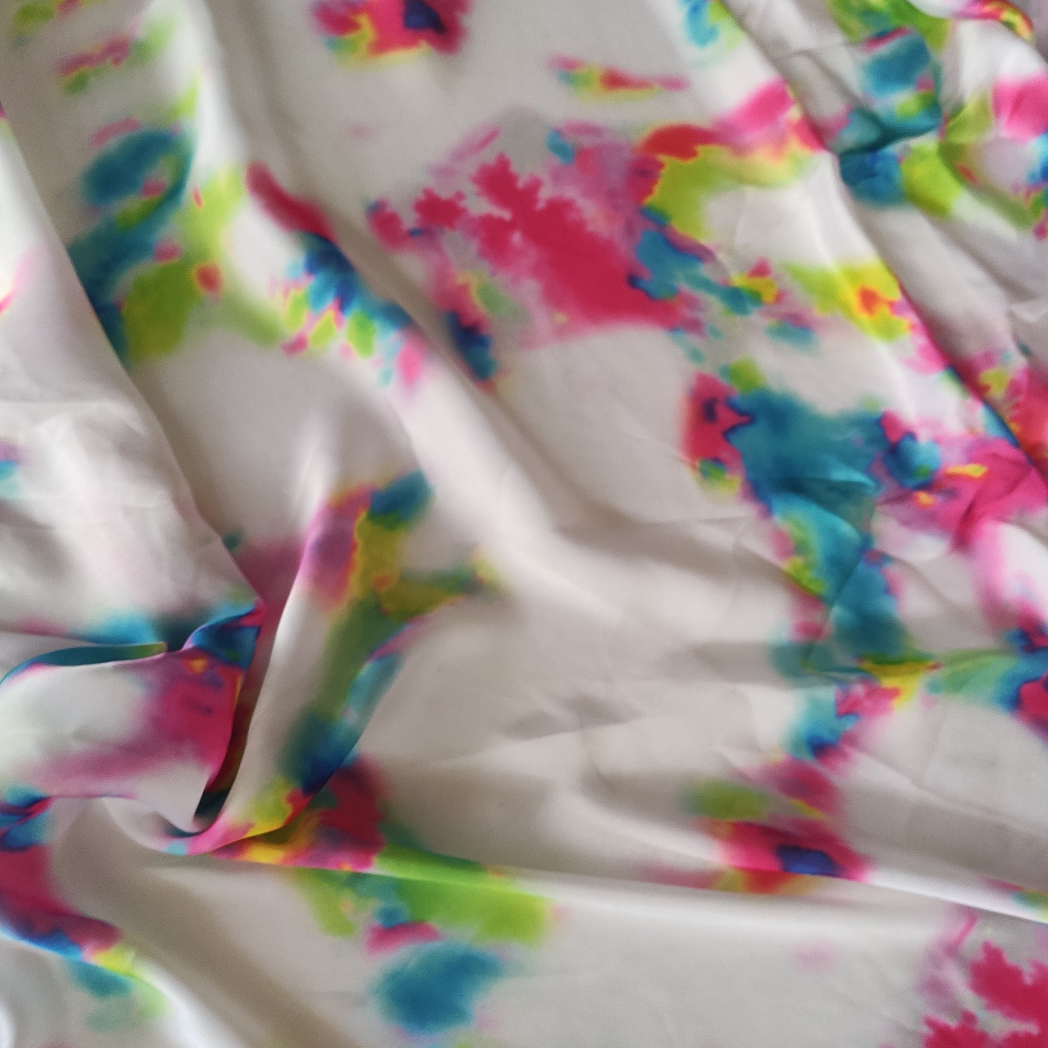 Printed Satin Georgette fabric