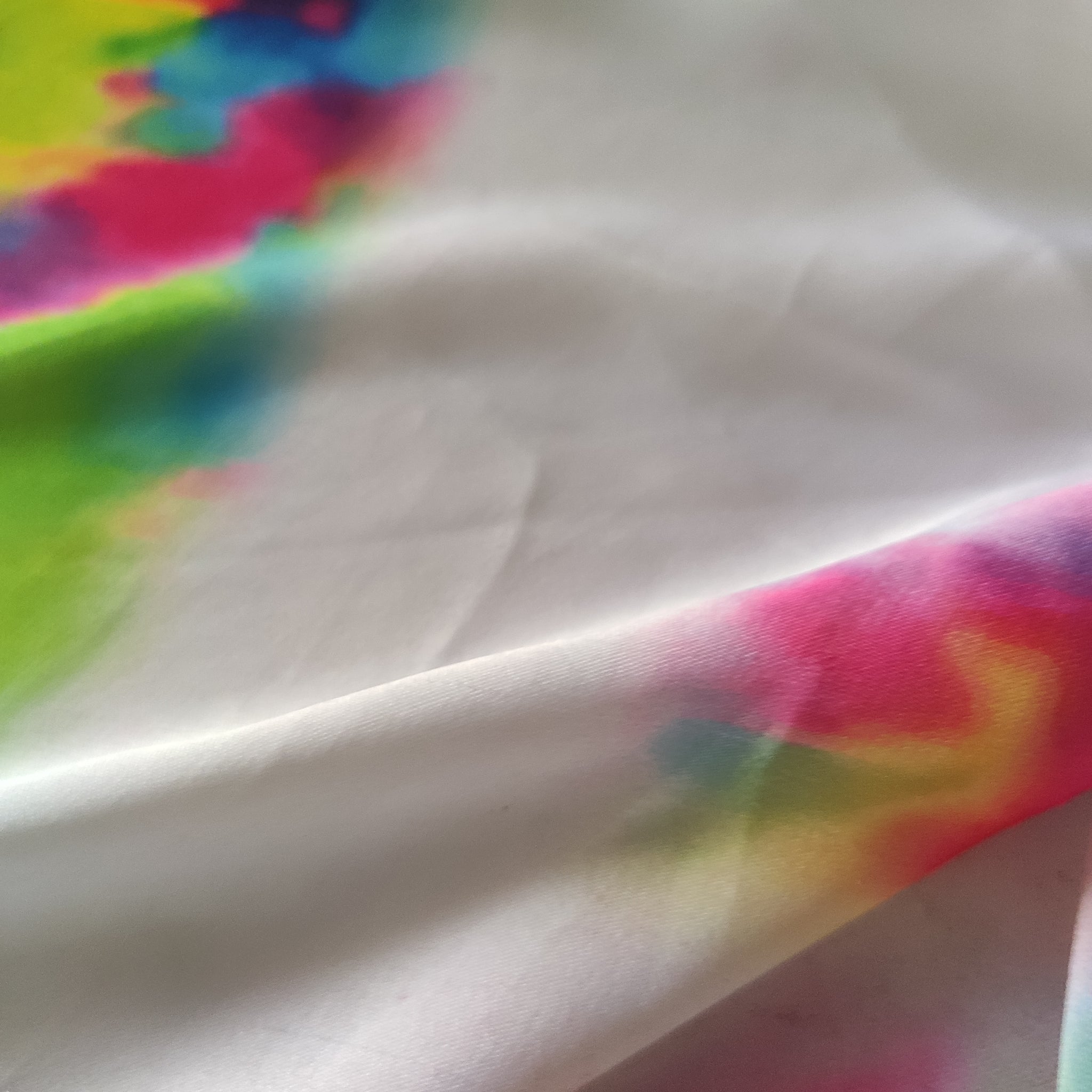 Printed Satin Georgette fabric