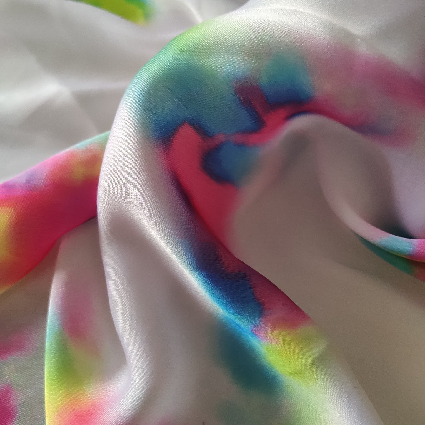 Printed Satin Georgette fabric
