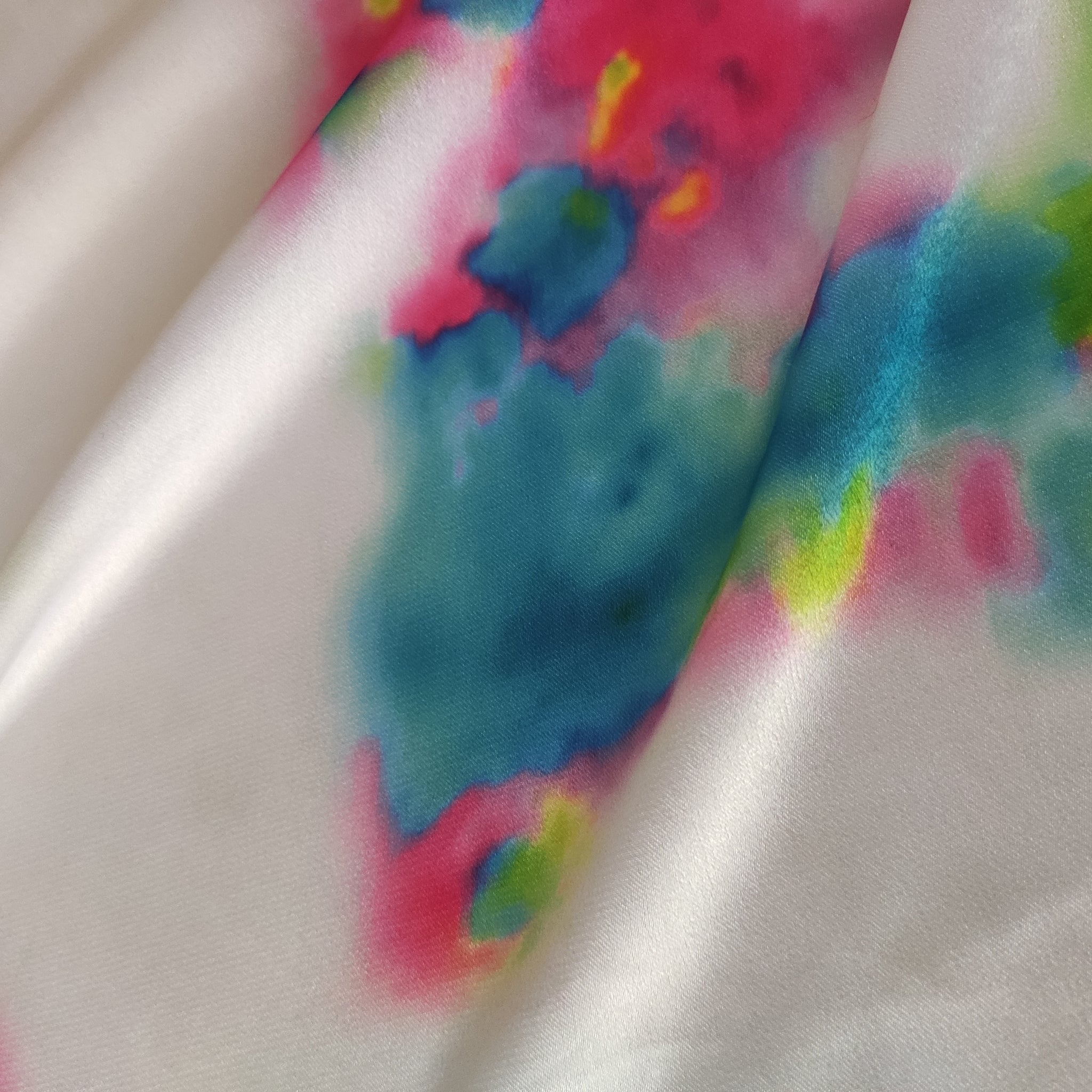 Printed Satin Georgette fabric