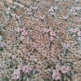 Floral Sequin blouse net fabric