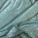 Ice blue Sequin embroidered on Imported Lycra net