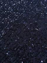 Blue Sequin embroidered on Imported Lycra net