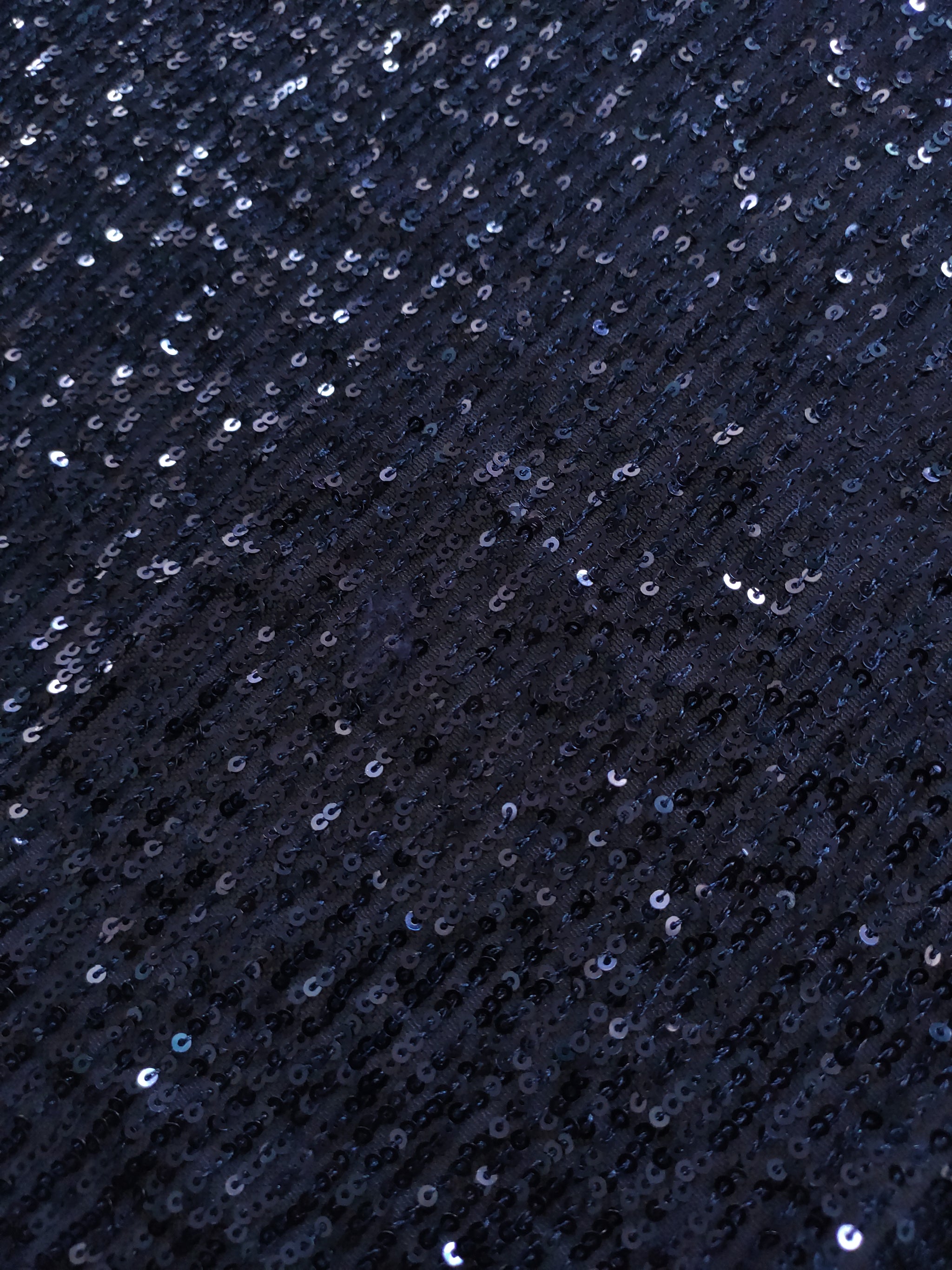 Blue Sequin embroidered on Imported Lycra net