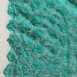 Green Lace net fabric