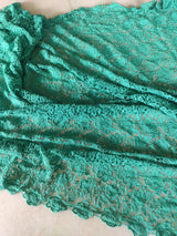 Green Lace net fabric