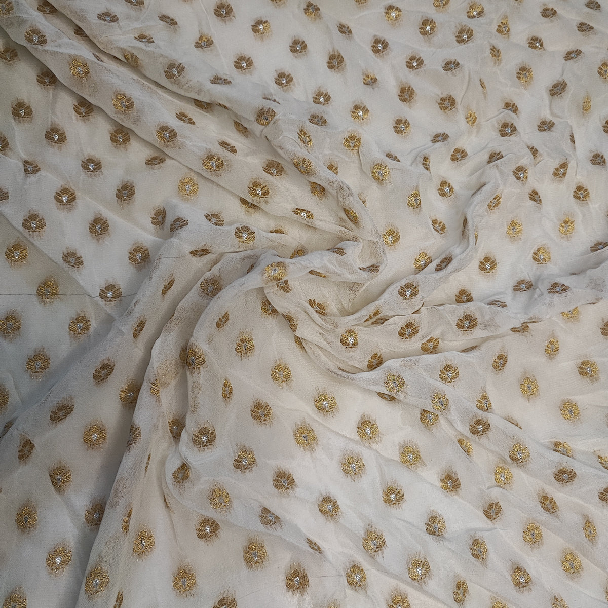 Dyeable Georgette Banarasi Small Booti