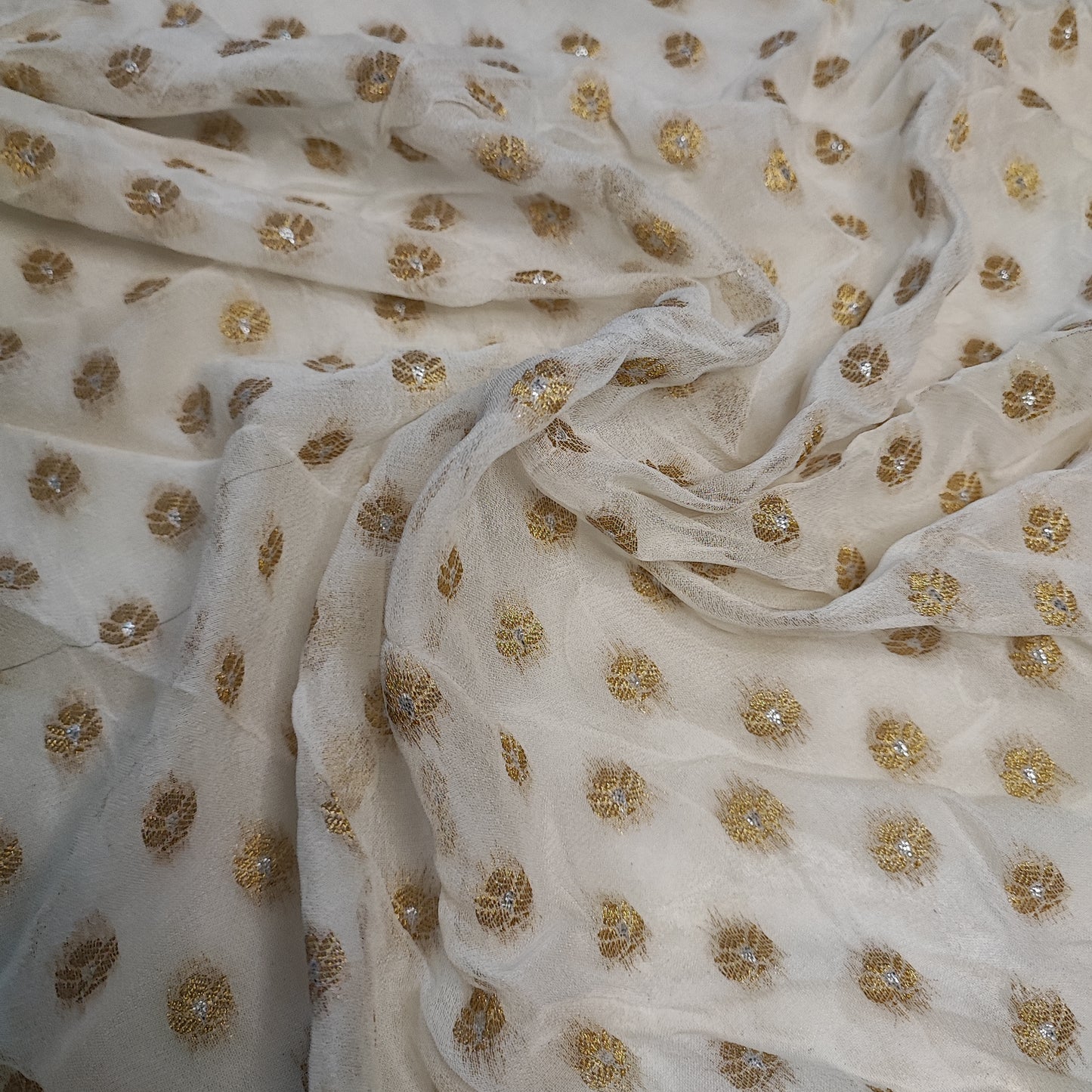 Dyeable Georgette Banarasi Small Booti