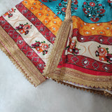 Pakistani printed Real mirror all over dupatta