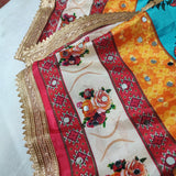 Pakistani printed Real mirror all over dupatta