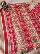 Sugarcane fibre saree. Silky flowy printed saree
