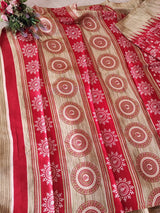 Sugarcane fibre saree. Silky flowy printed saree