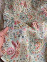 Pist with multicolor embroidered Raw Silk