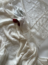 Pure lucknowi Mul handwork chikankari Kurta Dupatta set (No Bottom)