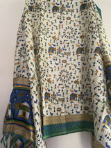 Warli Printed Indian dupatta