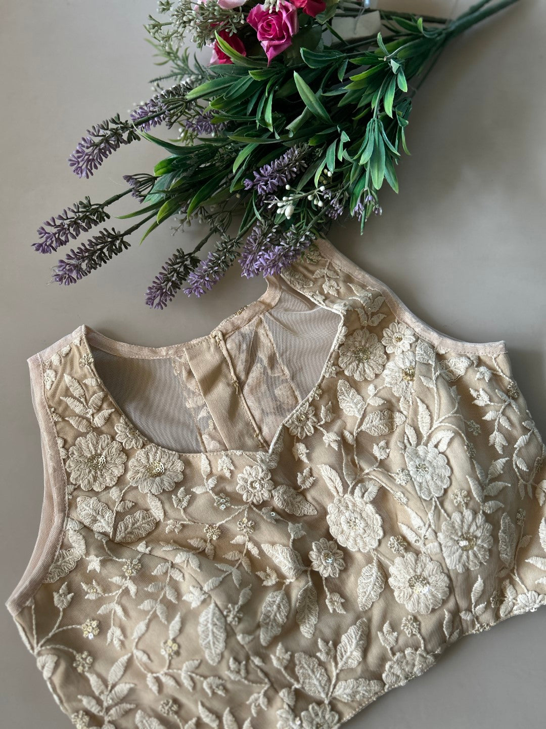 Designer Beige Blouse