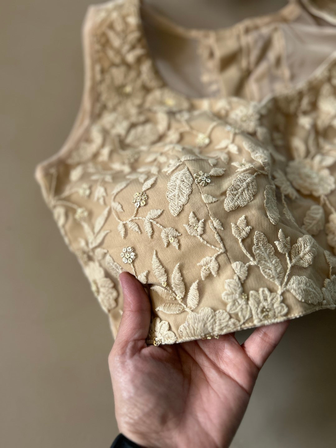 Designer Beige Blouse