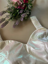 White Sleeveless Designer Blouse