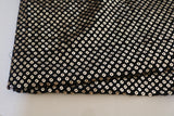 Black Sequin embroidered fabric