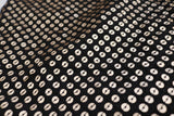 Black Sequin embroidered fabric
