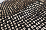 Black Sequin embroidered fabric