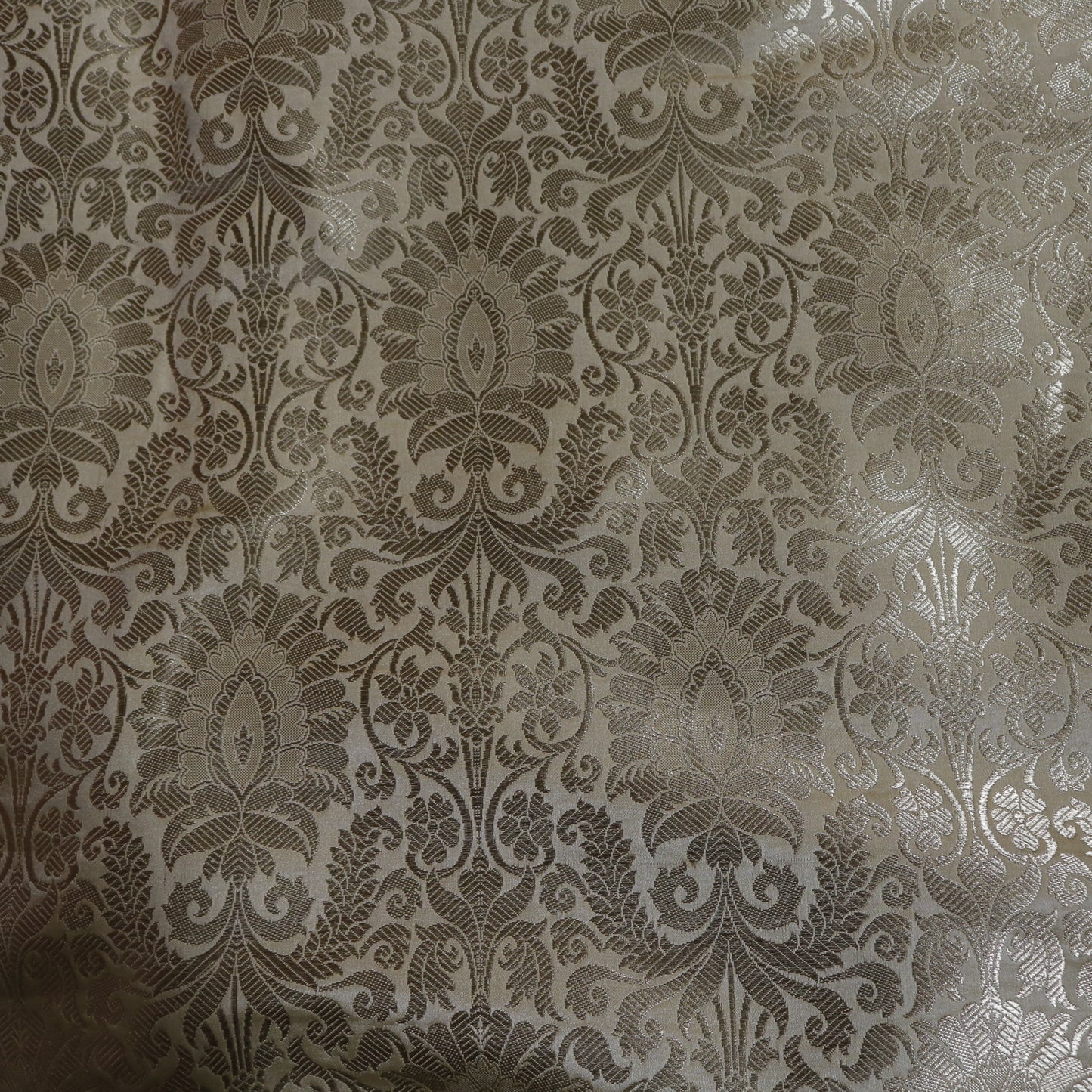 Golden Banarasi Brocade fabric