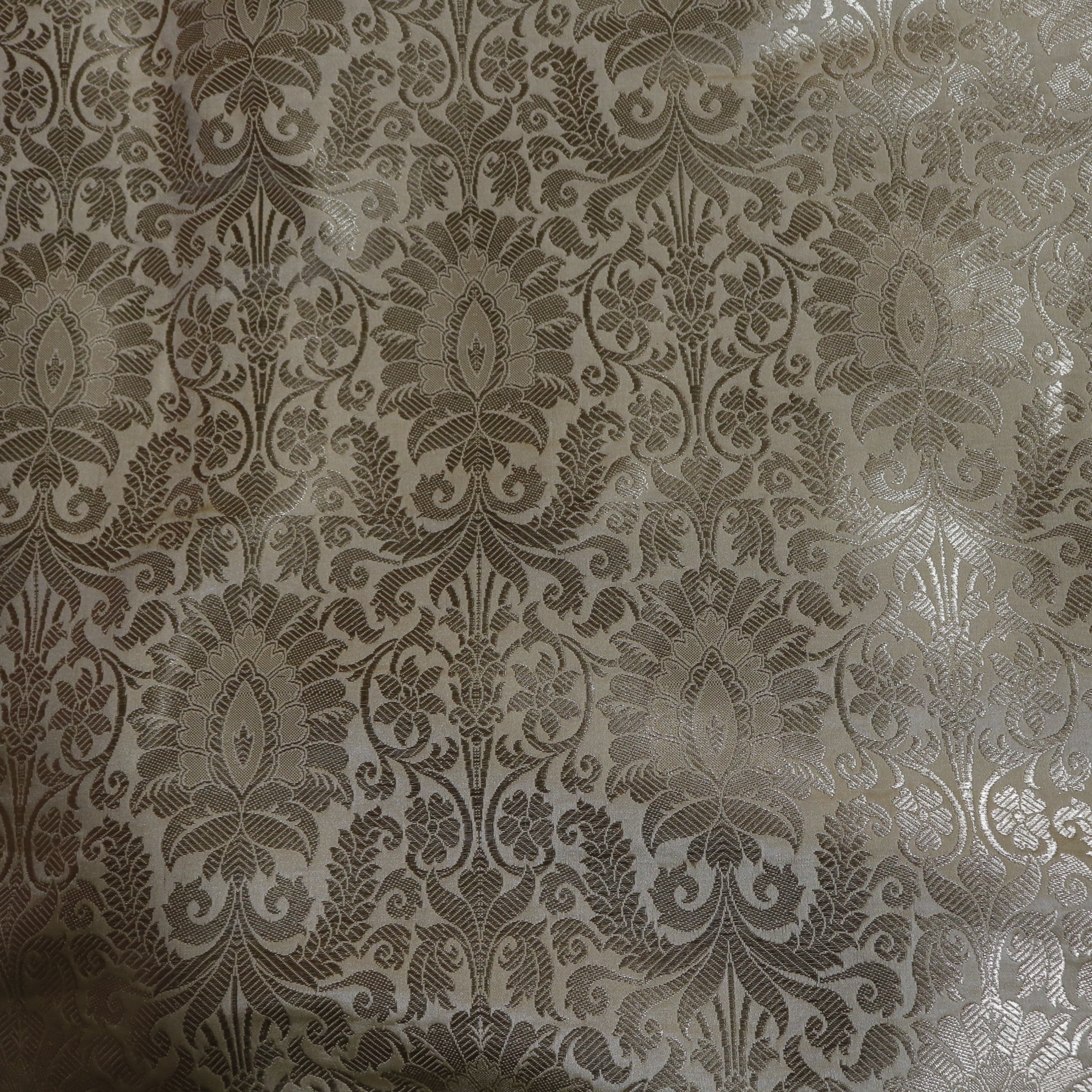 Golden Banarasi Brocade fabric