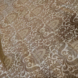Golden Banarasi Brocade fabric