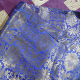 Blue Banarasi Brocade fabric