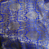 Blue Banarasi Brocade fabric