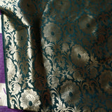 Green Banarasi Brocade fabric