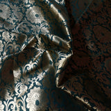 Green Banarasi Brocade fabric