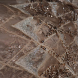 Rose gold Sequin embroidered designer fabric