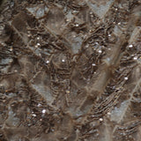 Rose gold Sequin embroidered designer fabric