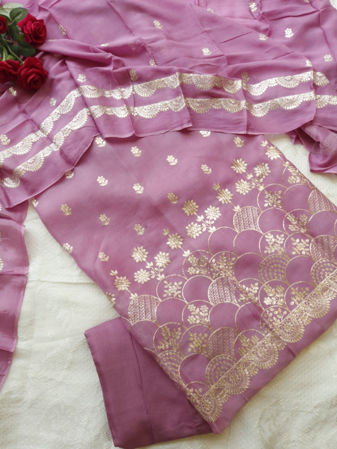 Pure Organza dress material