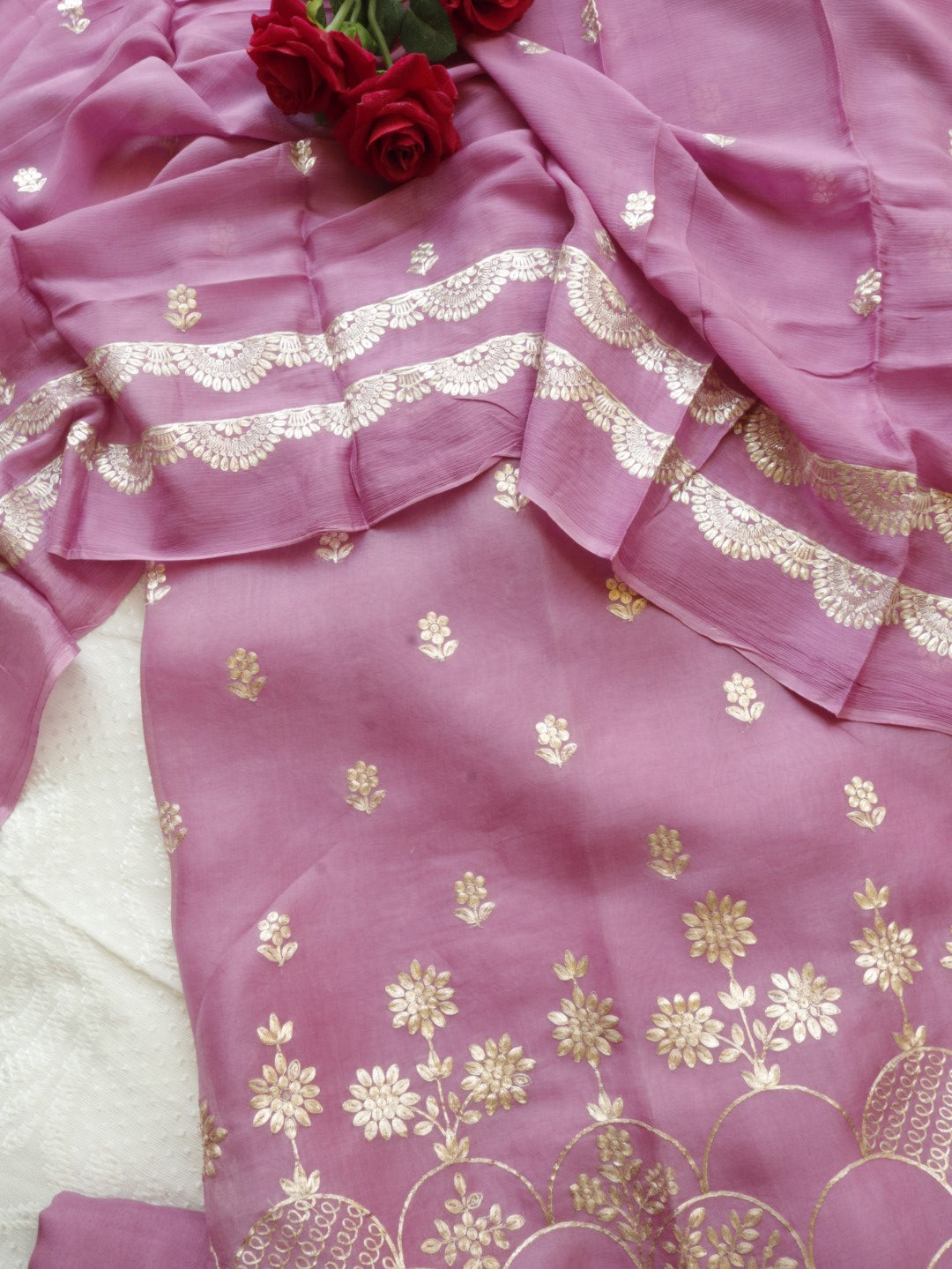 Pure Organza dress material