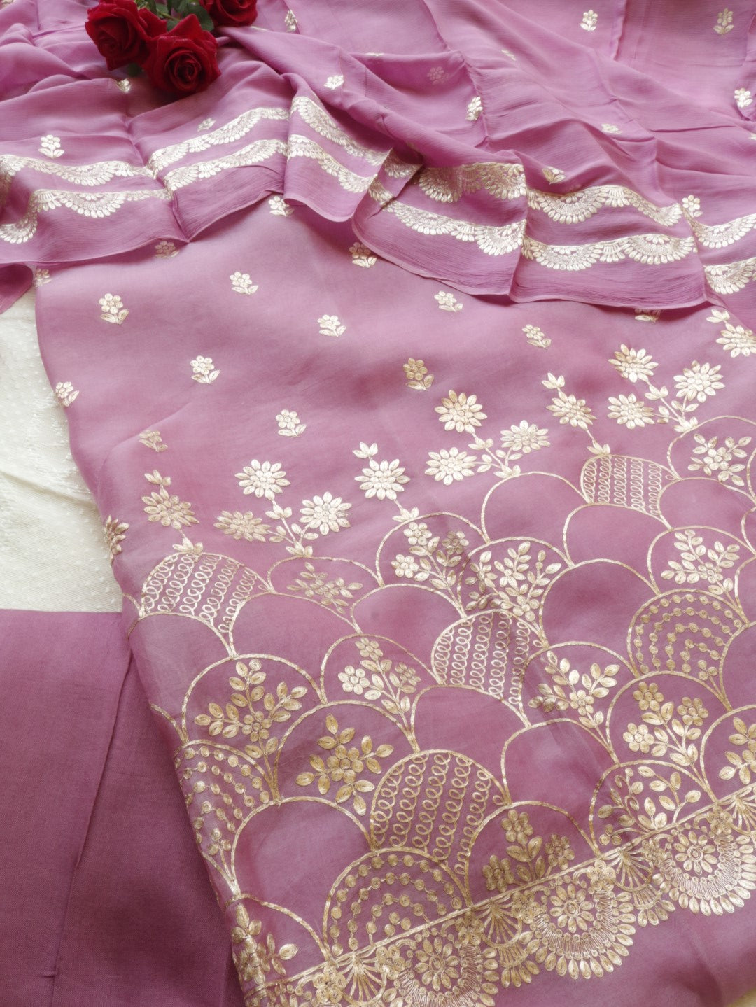 Pure Organza dress material