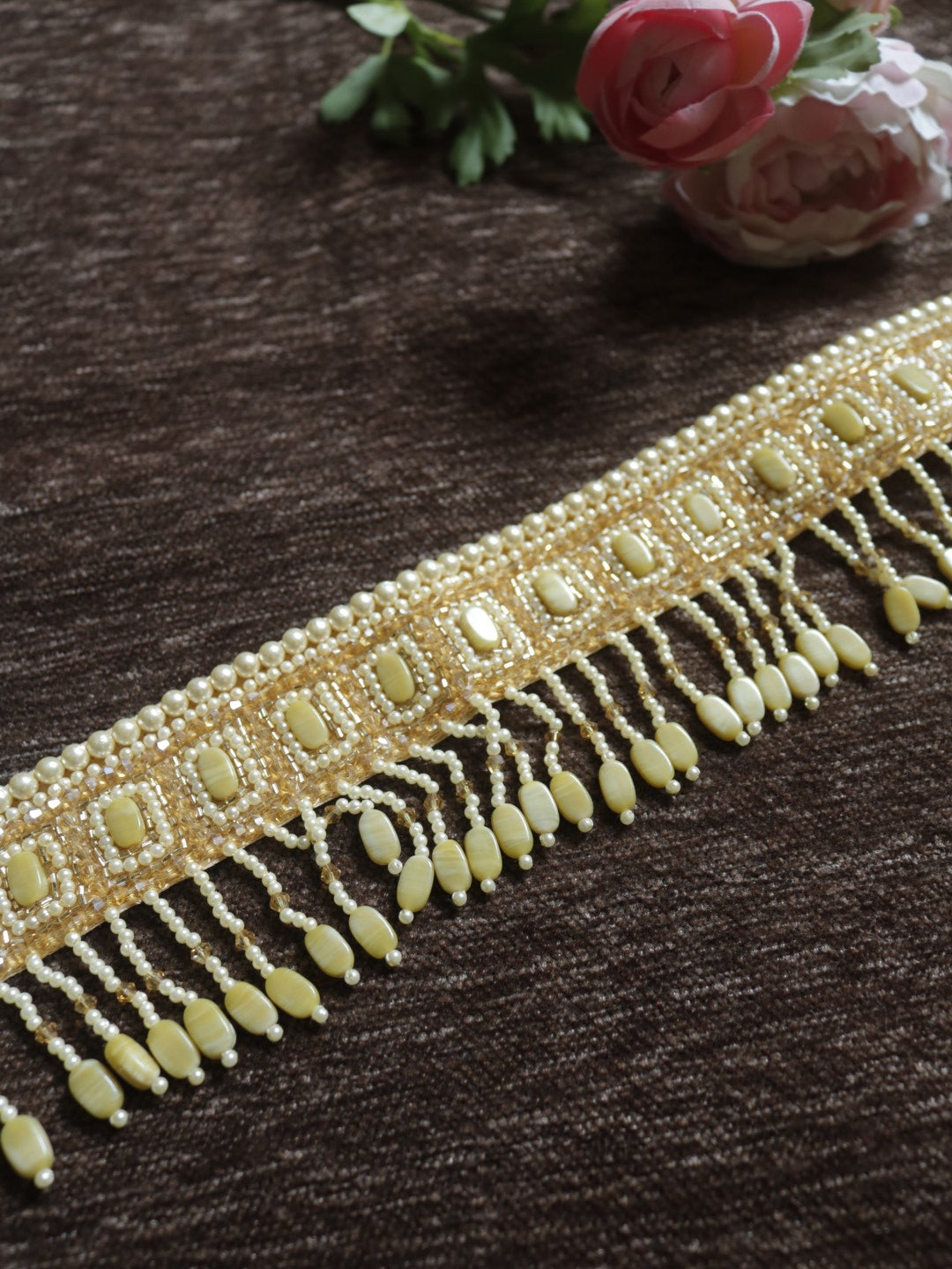 Gold waist belt for women. Fancy Saree belt